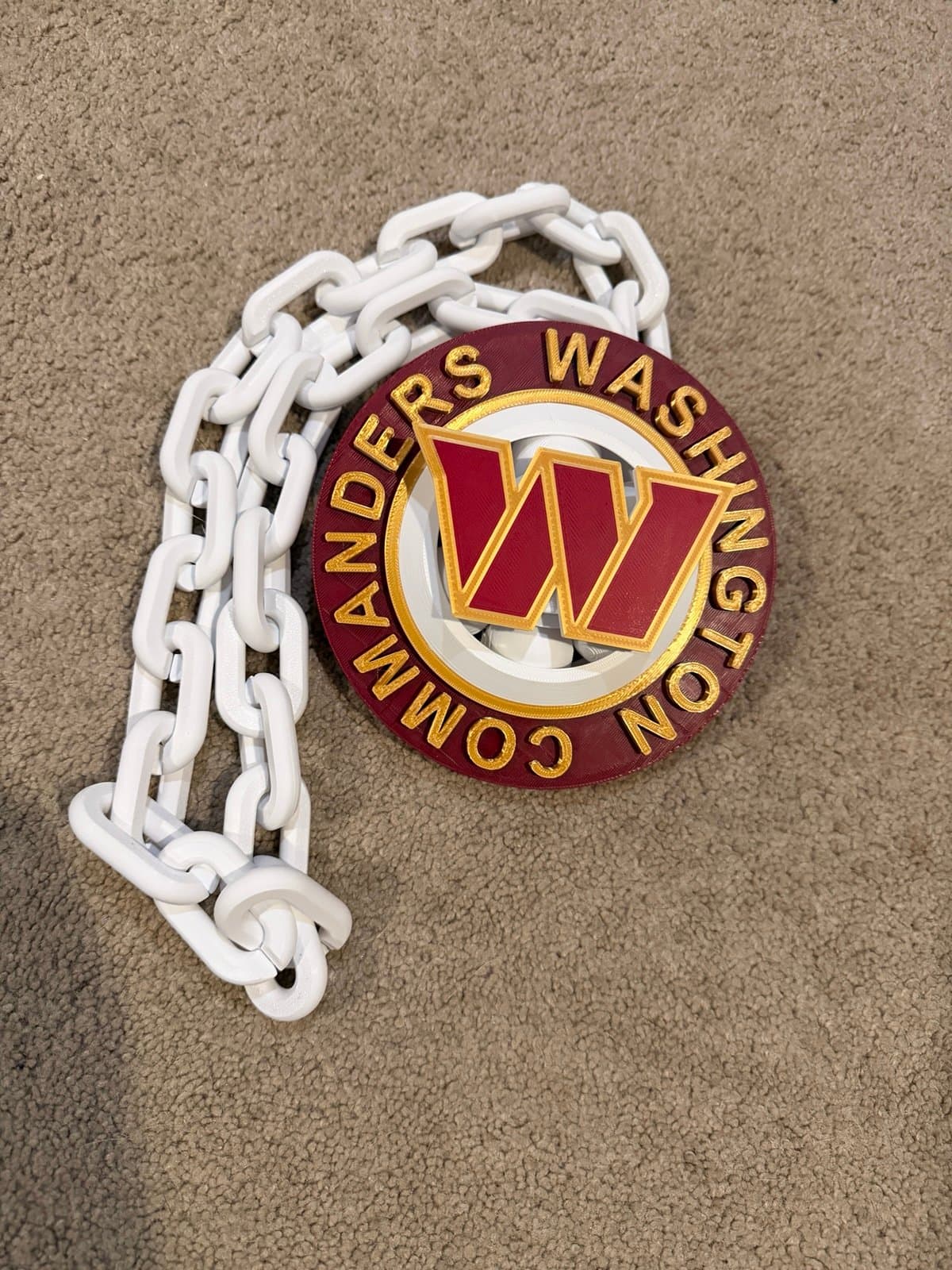 Washington Commanders spinning hype chain necklace - Thumbnail 2