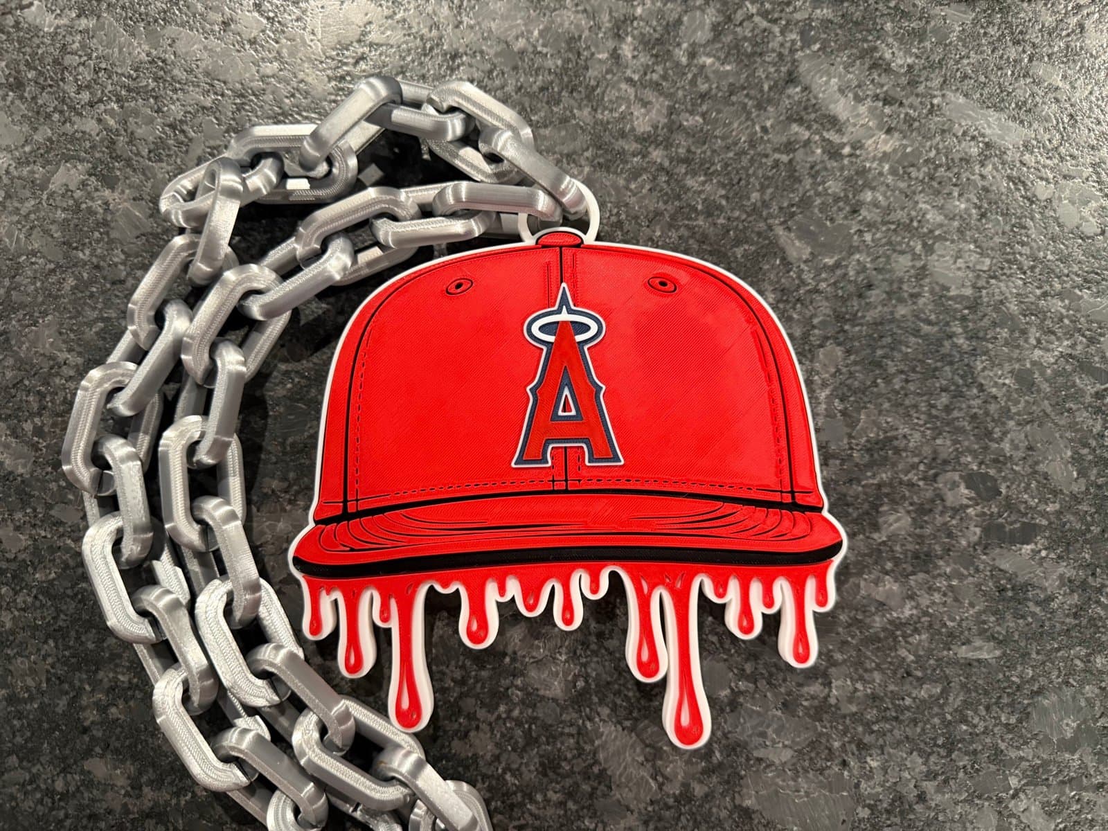Los Angeles Angels Drip Baseball Cap Hype Chain - unique fan item