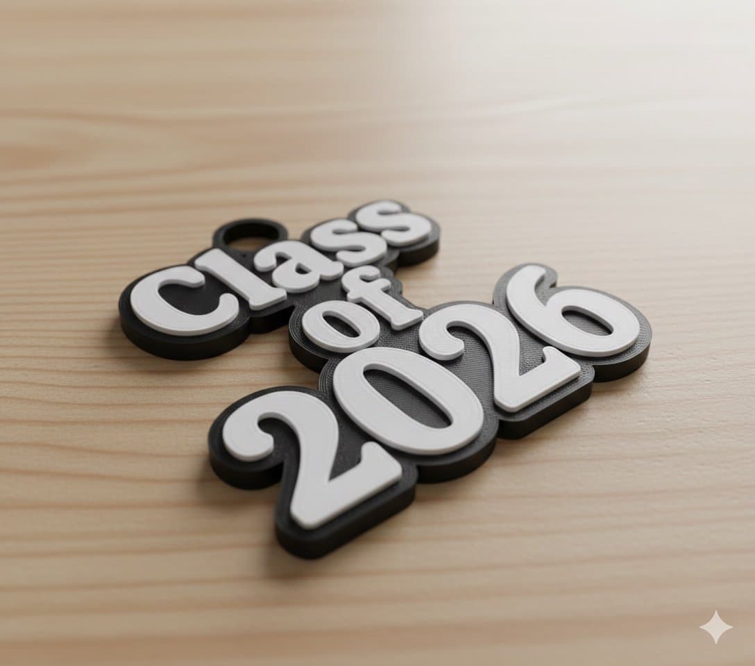 “Class of 20xx” hype chain necklace. Your choice of colors snd link colors!