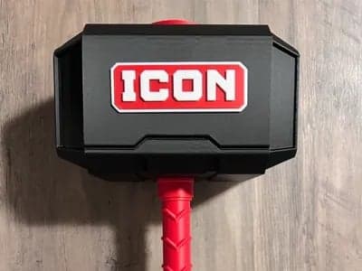 Your favorite tool brands on a Mjolnir Thor's Hammer - 3D Printed Fan Art - EACH - Thumbnail 6