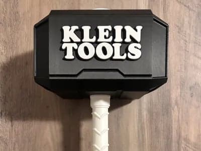 Your favorite tool brands on a Mjolnir Thor's Hammer - 3D Printed Fan Art - EACH - Thumbnail 5