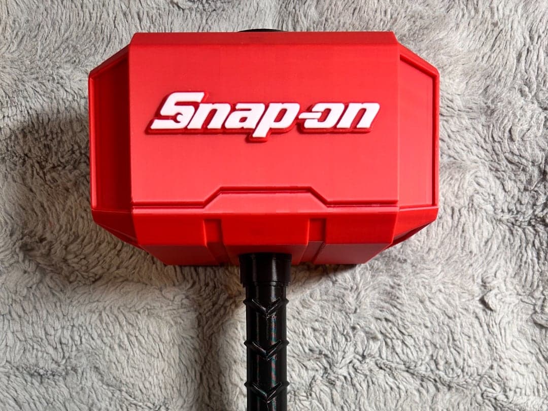 Your favorite tool brands on a Mjolnir Thor's Hammer - 3D Printed Fan Art - EACH - Thumbnail 2