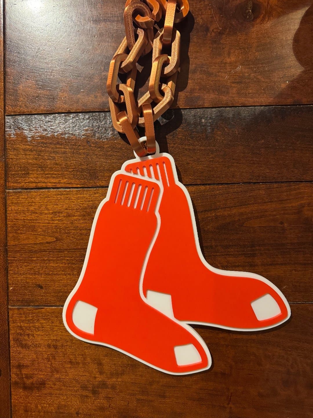 Boston Red Sox Oversized Necklace Socks Logo hype chain
