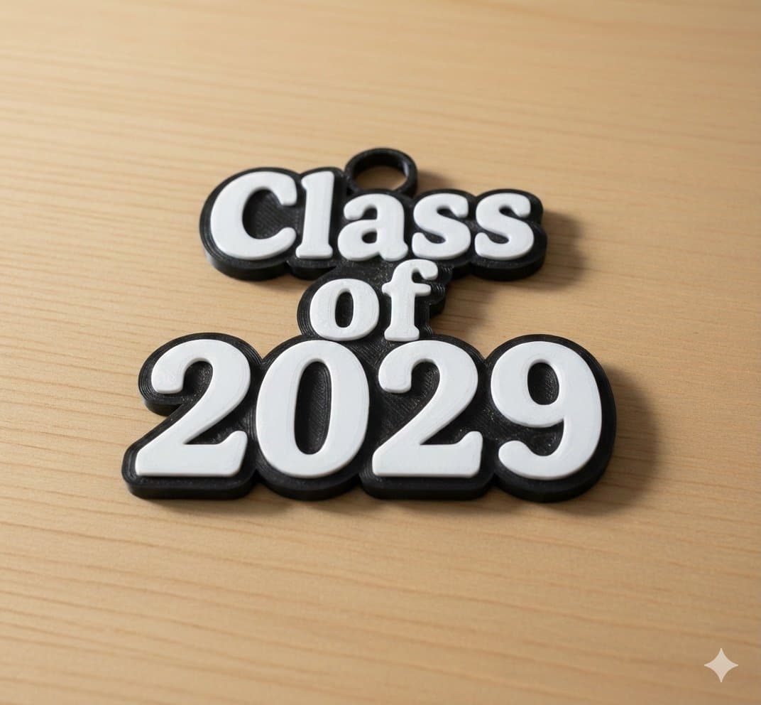 “Class of 20xx” hype chain necklace. Your choice of colors snd link colors! - Thumbnail 4