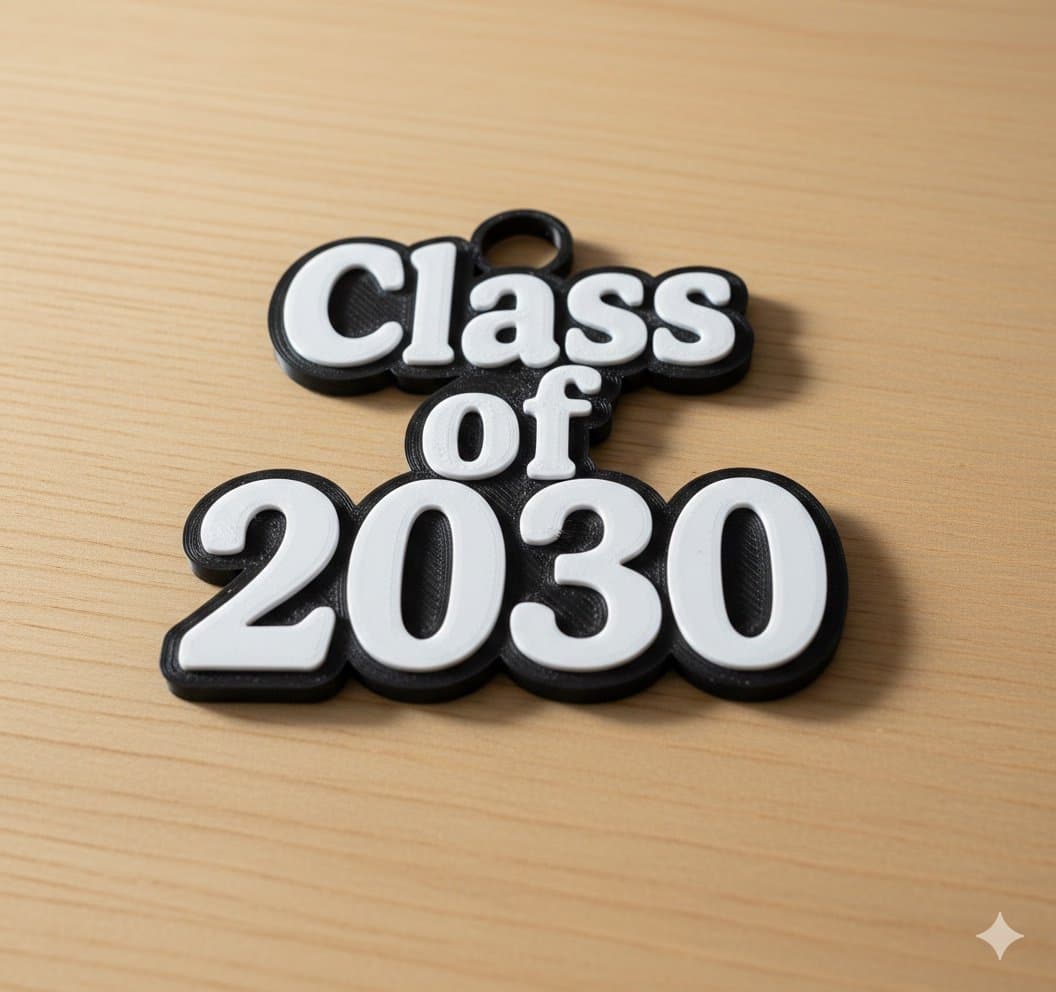 “Class of 20xx” hype chain necklace. Your choice of colors snd link colors! - Thumbnail 5