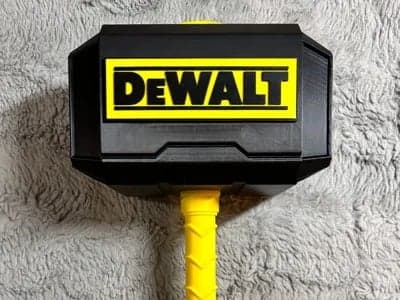 Your favorite tool brands on a Mjolnir Thor's Hammer - 3D Printed Fan Art - EACH - Thumbnail 7