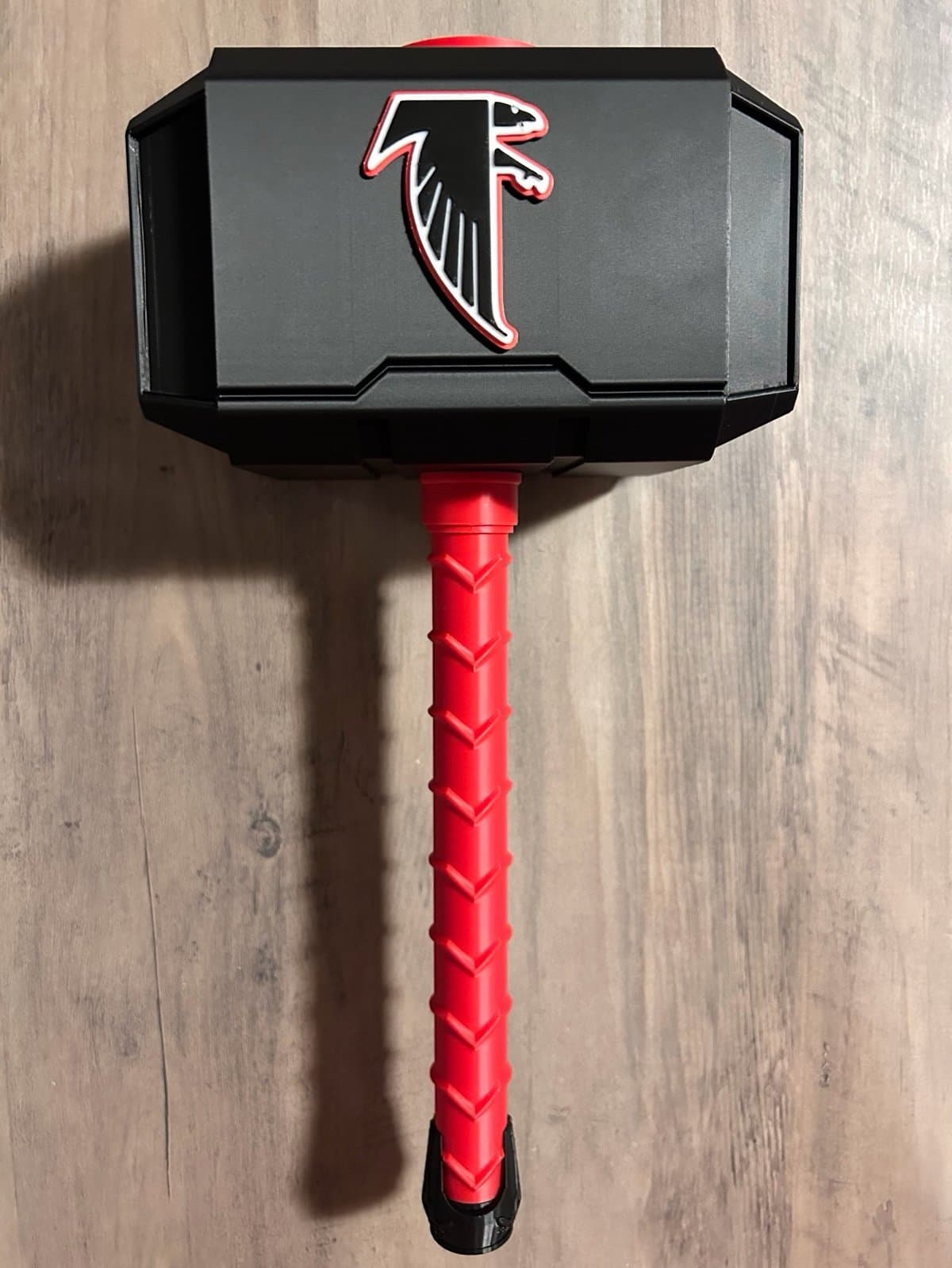 Atlanta Falcons Thor inspired hammer with rock stand! Unique fan item for!