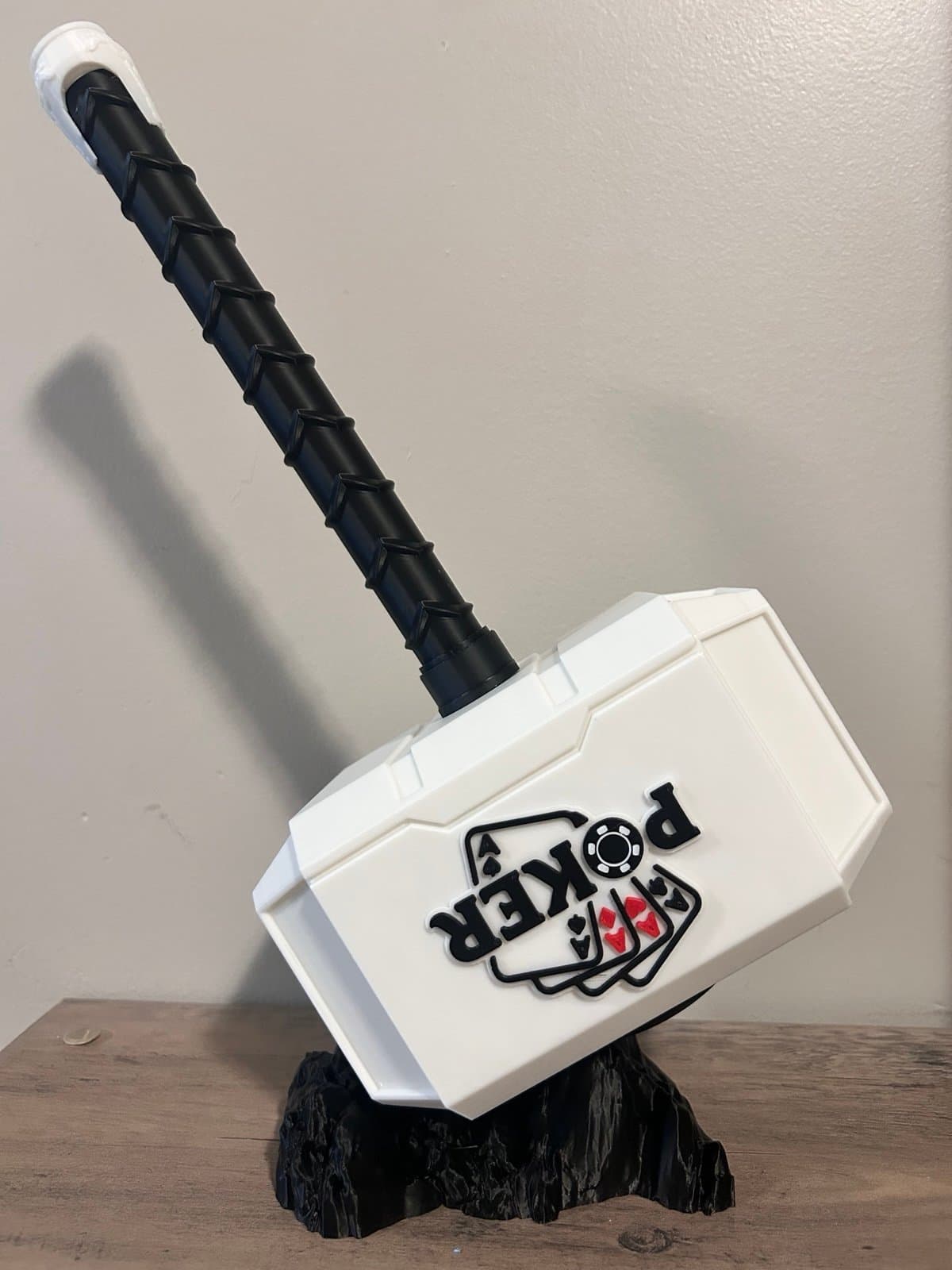 POKER THEMED Mjolnir Thor's Hammer - 3D Printed Fan Art - Unique gift idea! - Thumbnail 2