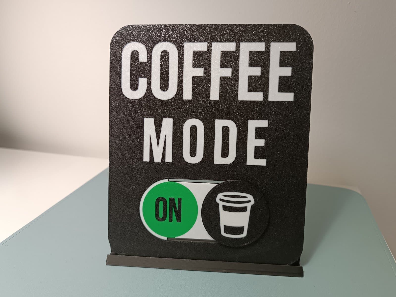 Coffee Mode desk sign - slide to show off or on - Thumbnail 2