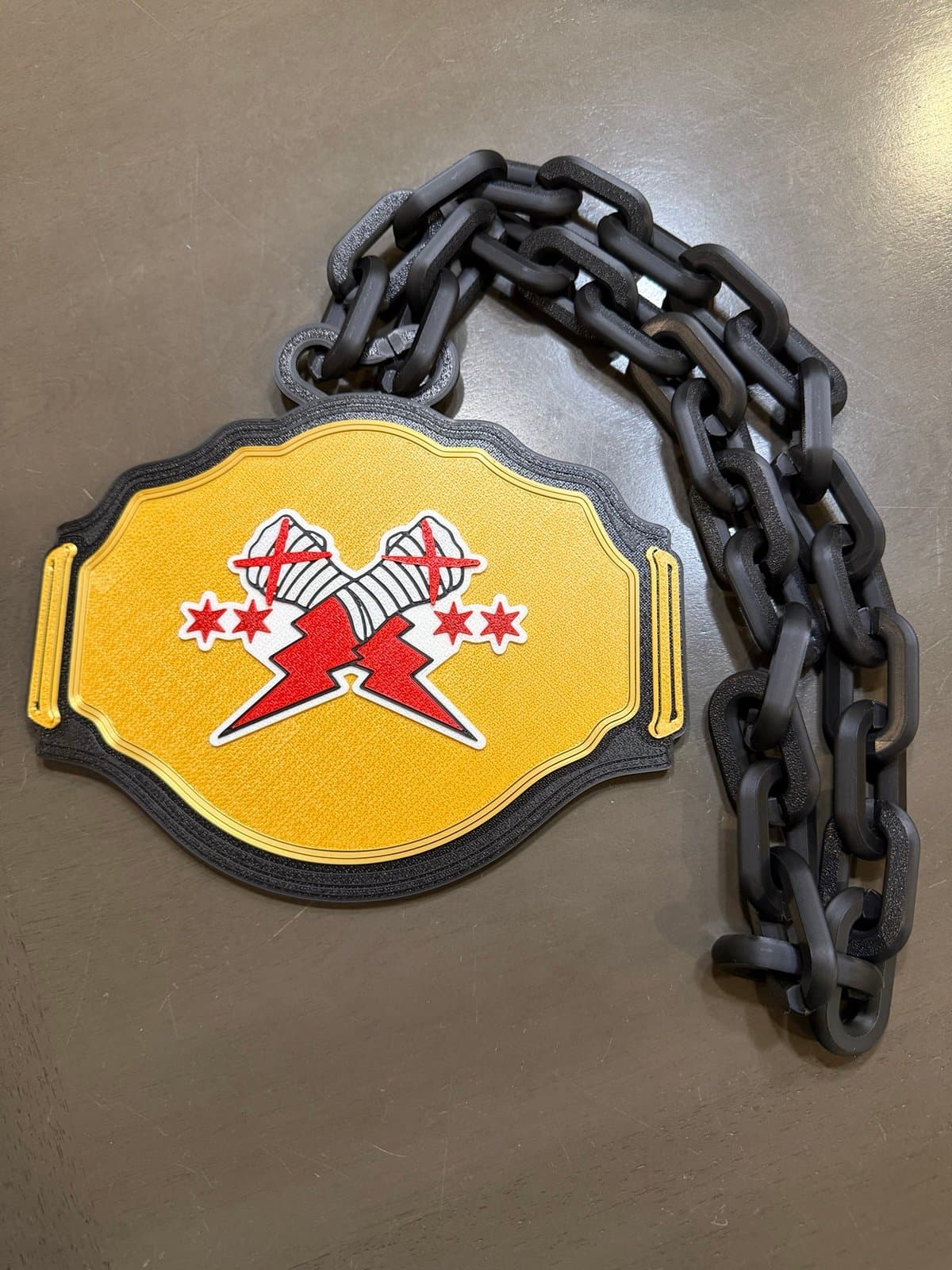CM Punk championship belt hype chain necklace! WWE fan unique fan item