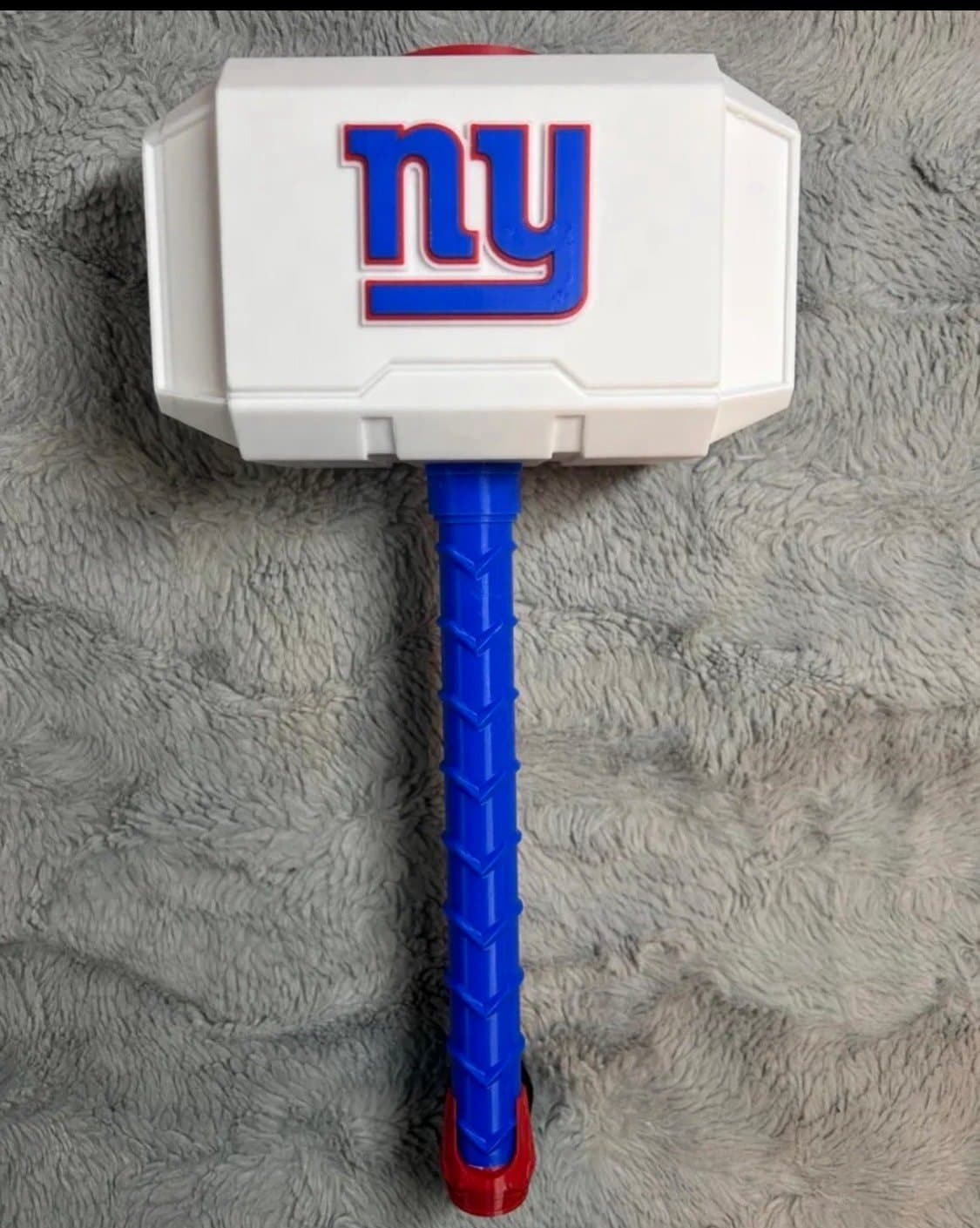 New York Giants inspired Thor hammer and rock stand - Thumbnail 2
