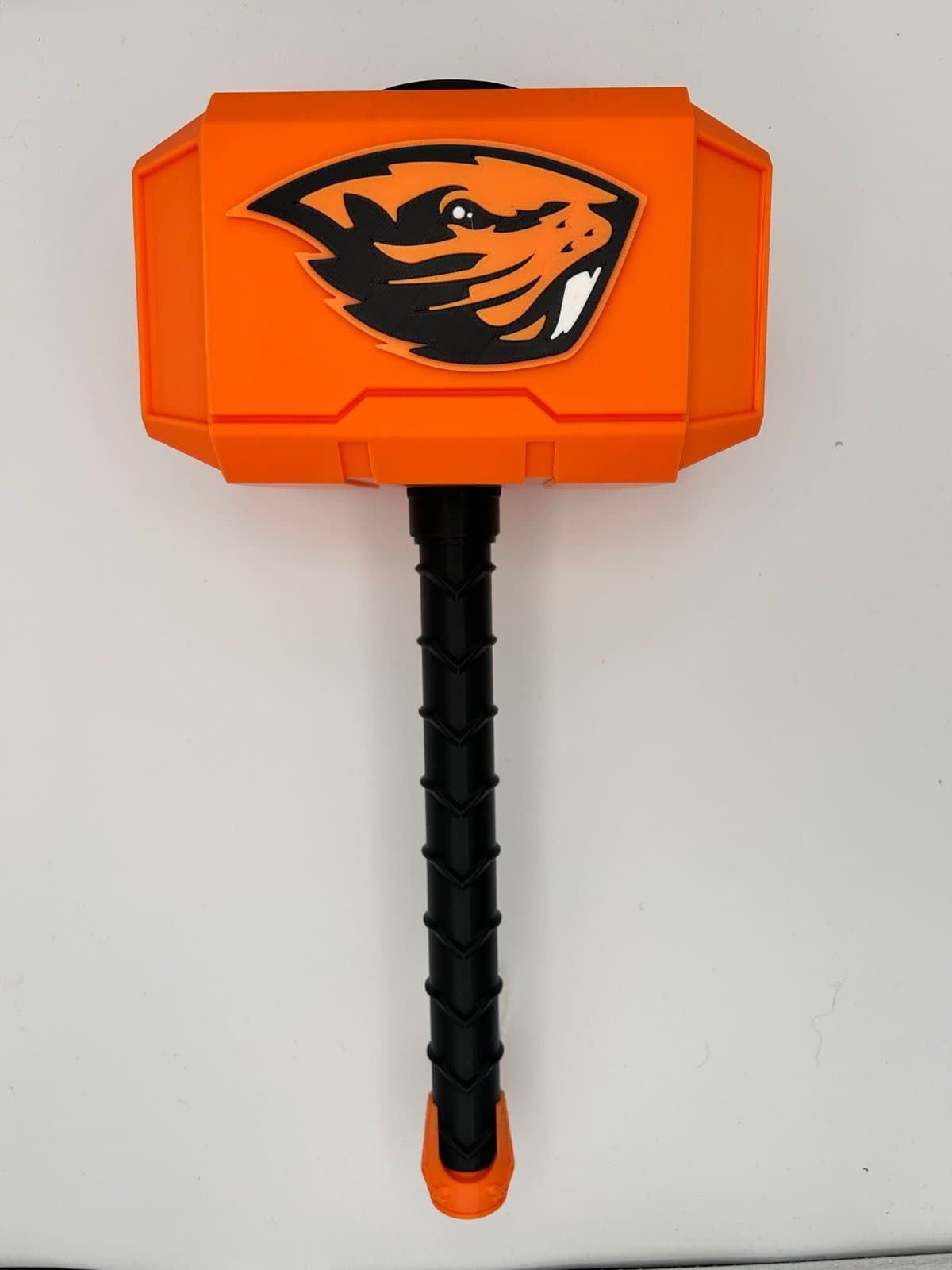 Oregon State Beavers inspired Thor hammer and rock stand