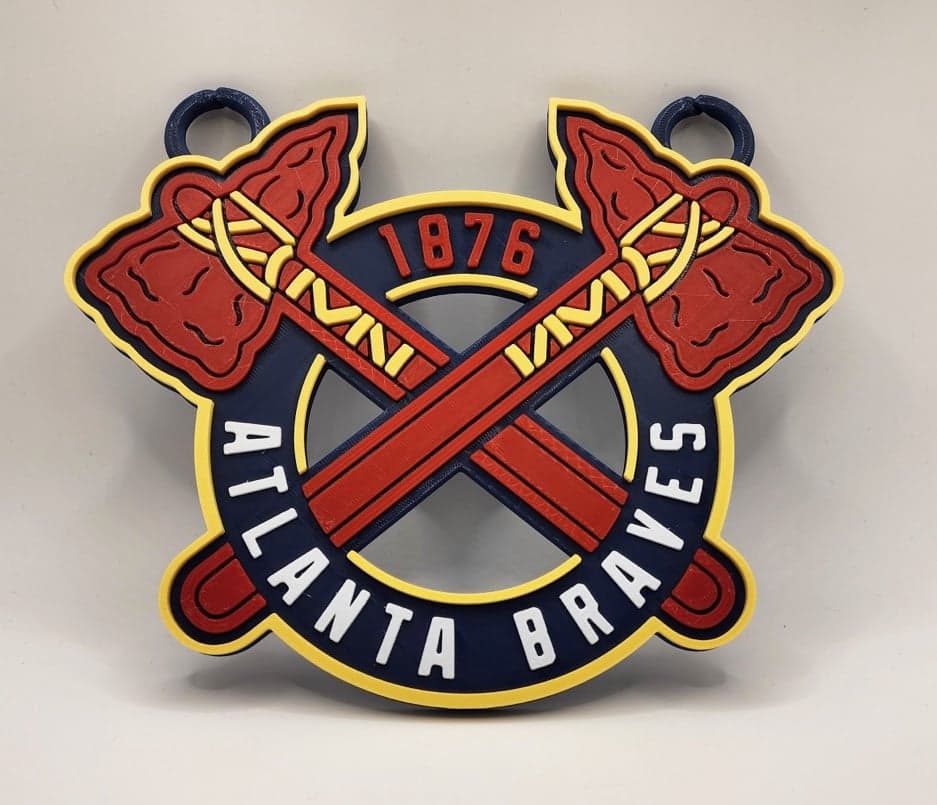 Atlanta Braves extra large hype fan chain necklace!