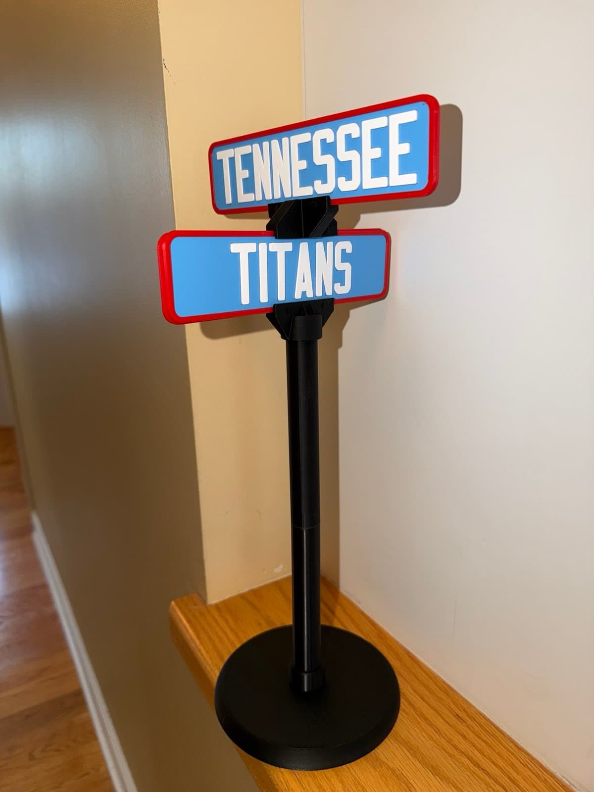 Tennessee Titans mini street sign - 15 inches tall - great for your desk!