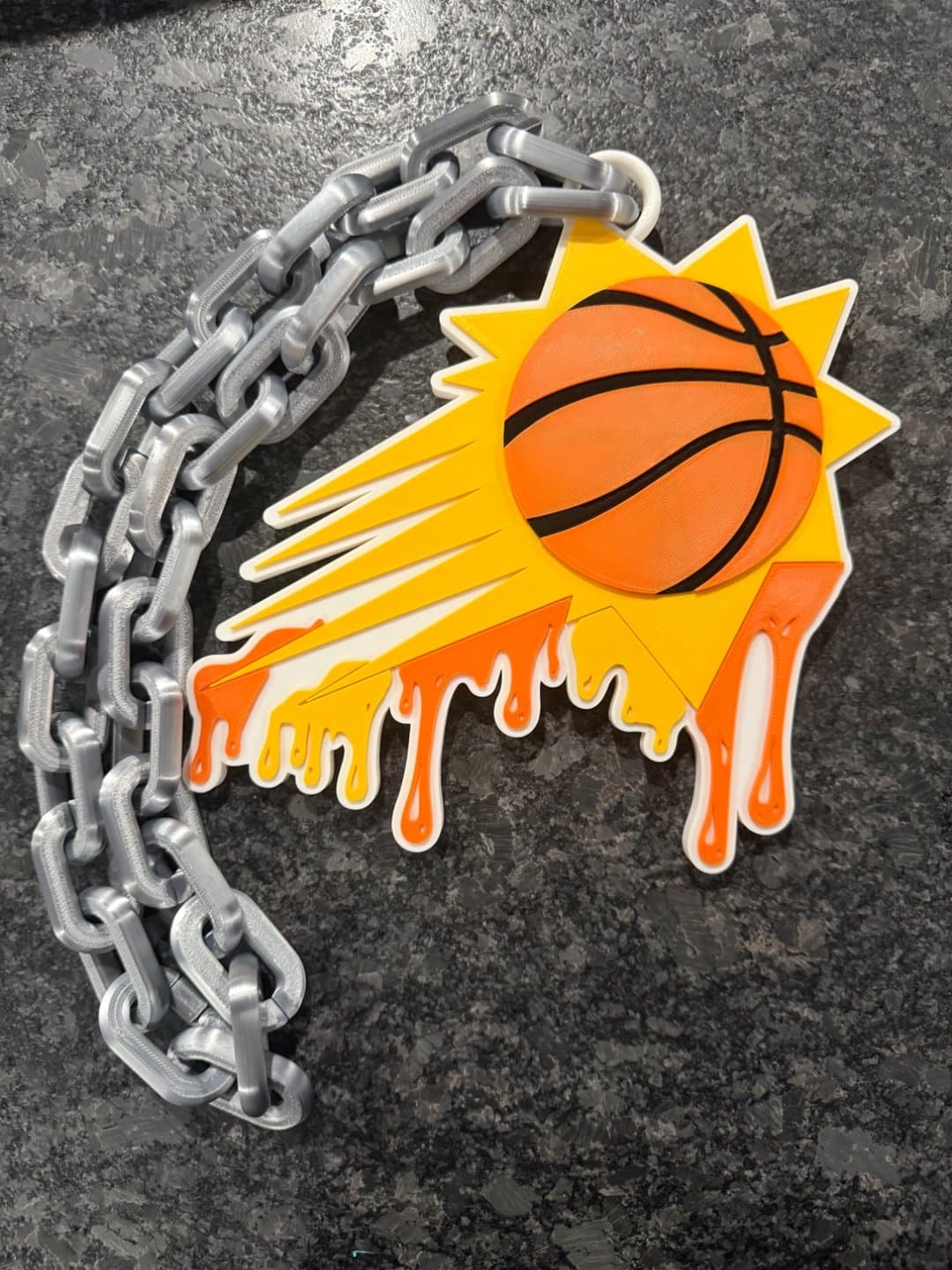 Phoenix Suns drip style hype chain necklace