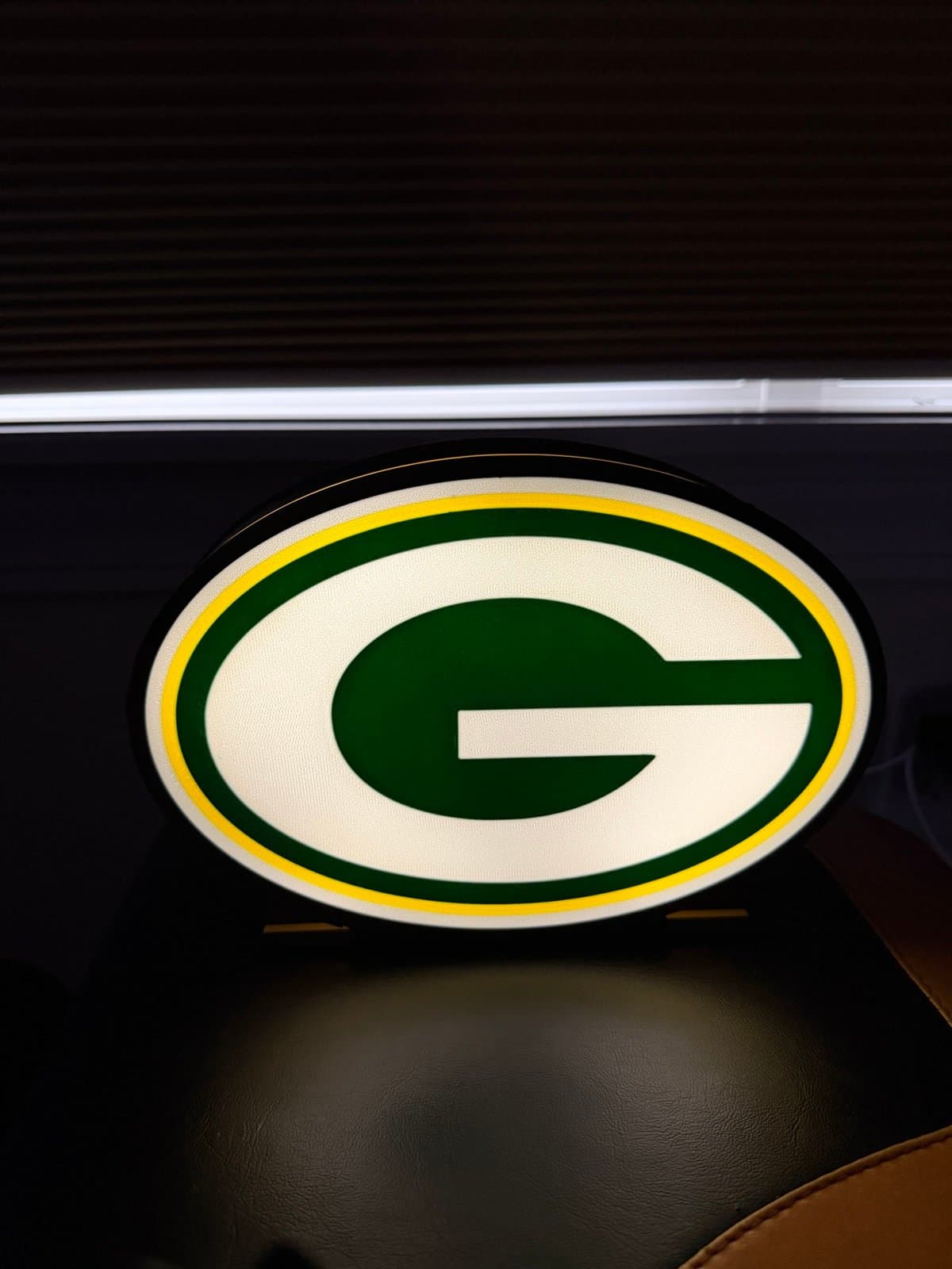 Greenbay Packers LED light box! Desk stand or wall mount available