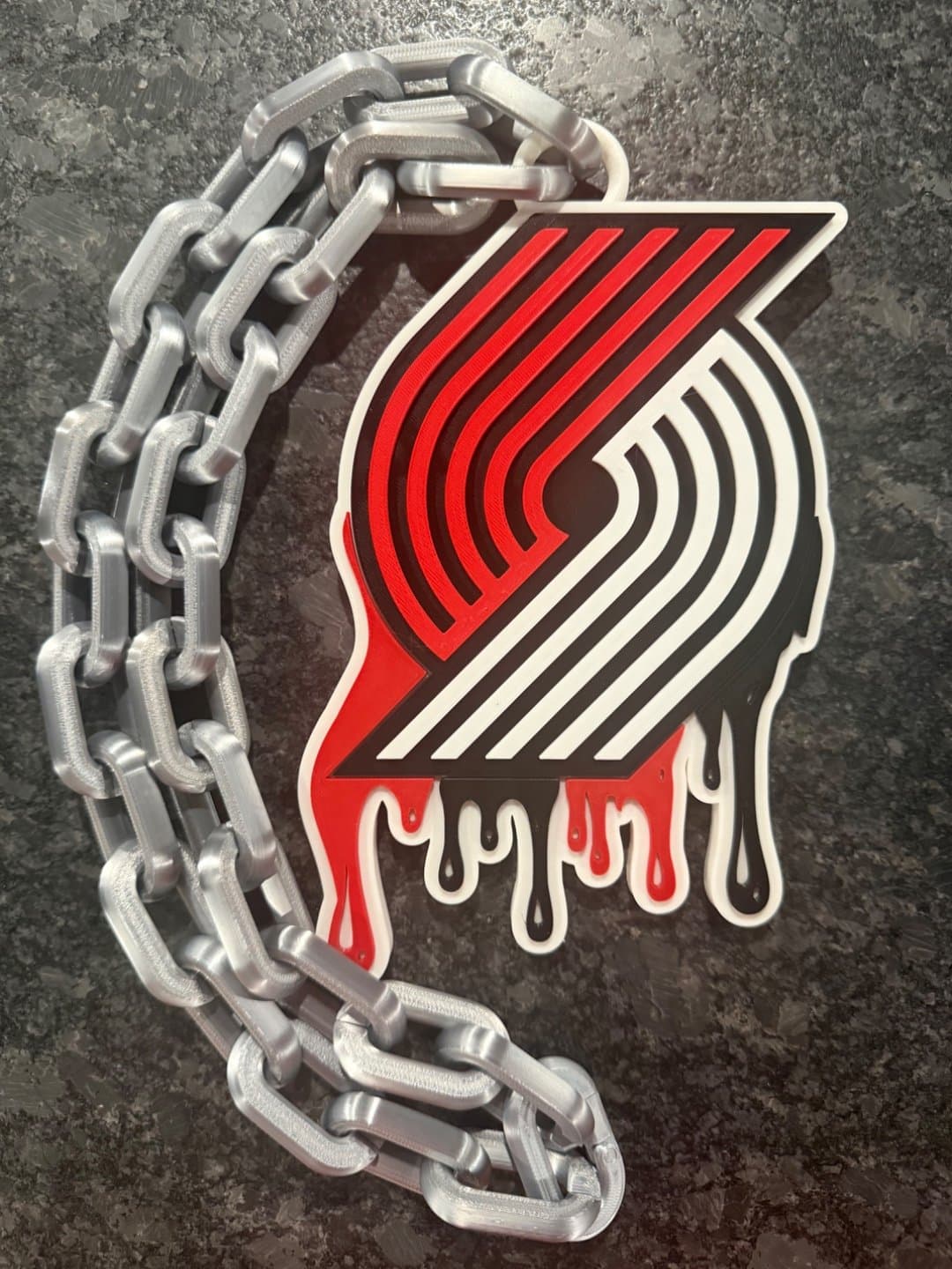 Portland Trail Blazers drip style hype chain necklace