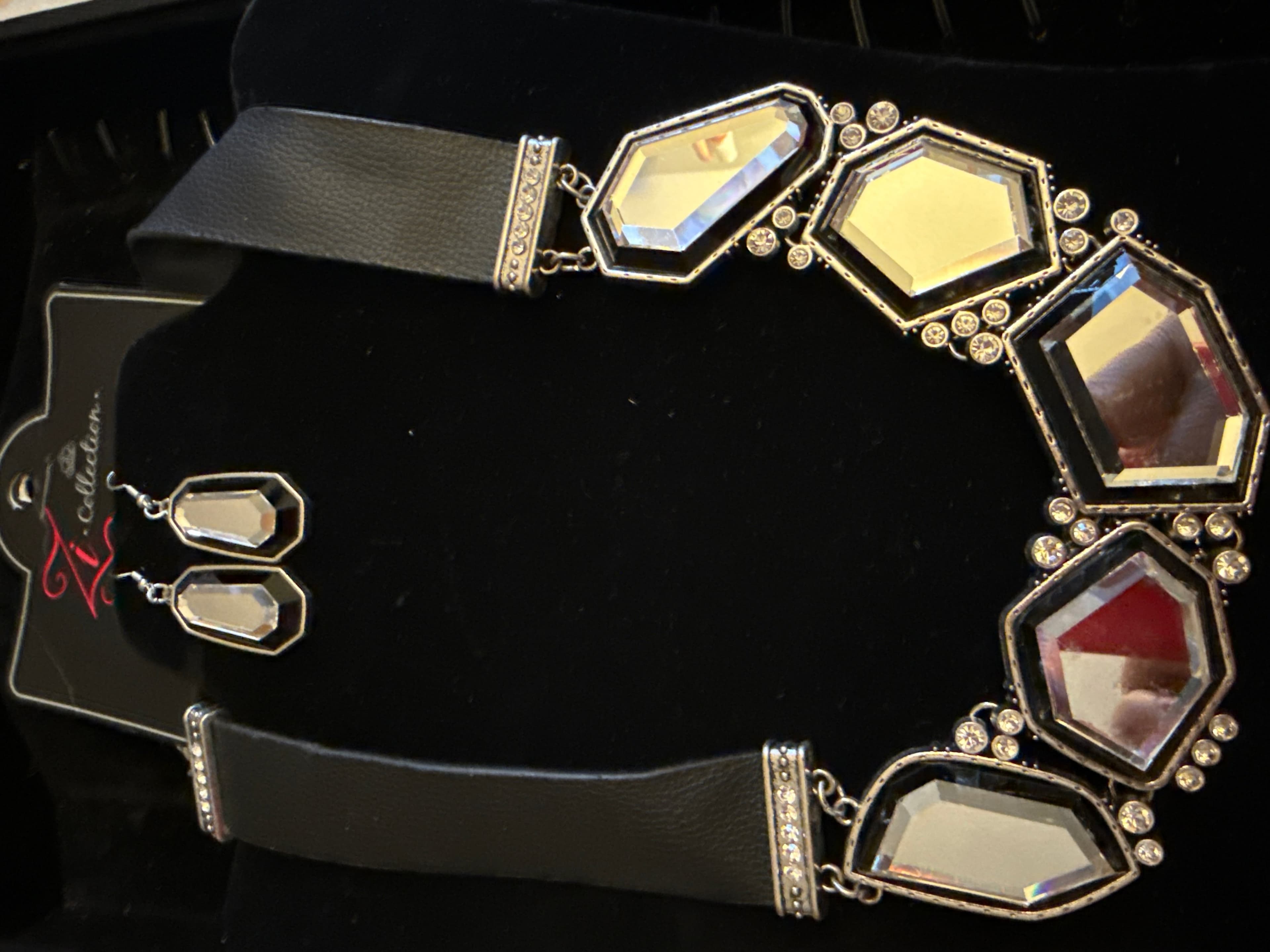 Zi Collection Statement Necklace and Earrings Set
