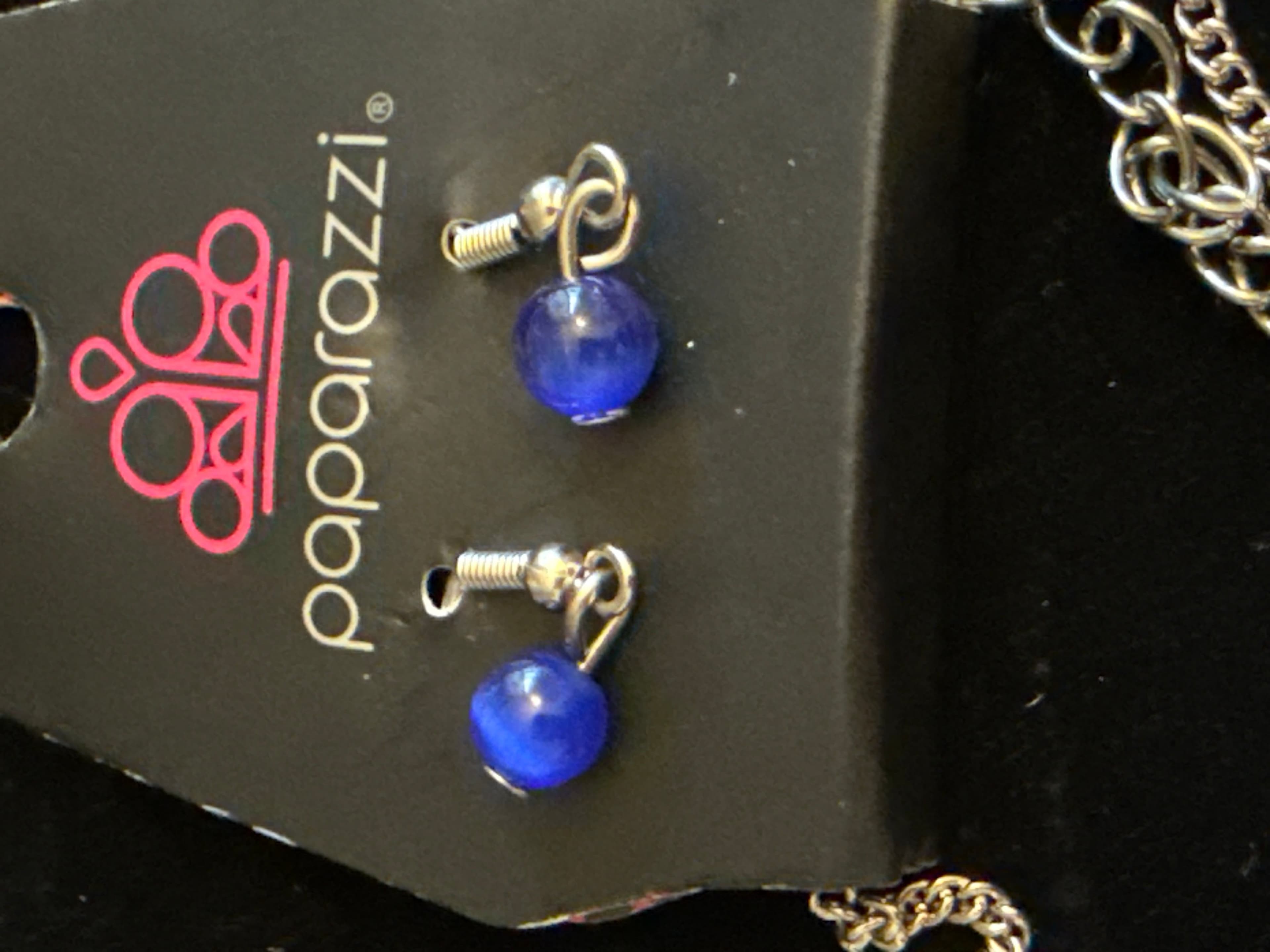 Silver Necklace with Engraved Pendant and Beads - Thumbnail 3