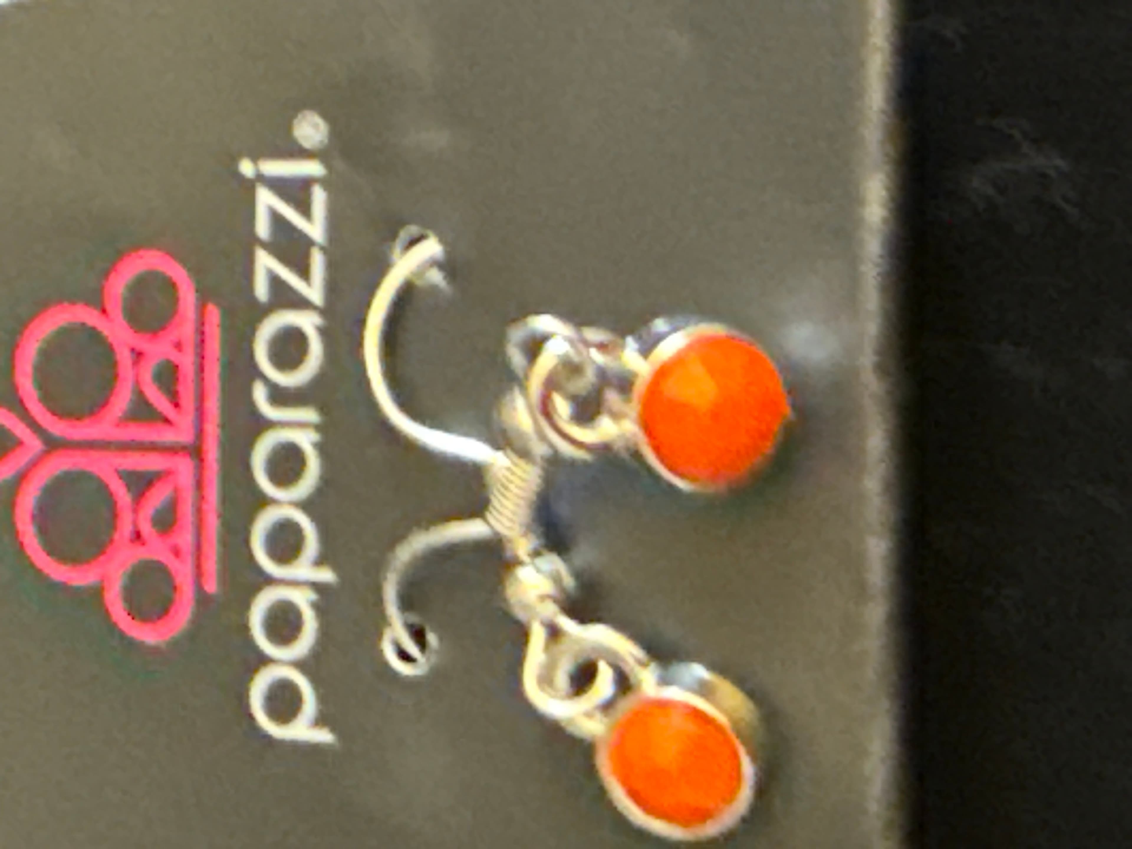 Paparazzi Orange Statement Necklace with Earrings Set - Thumbnail 3
