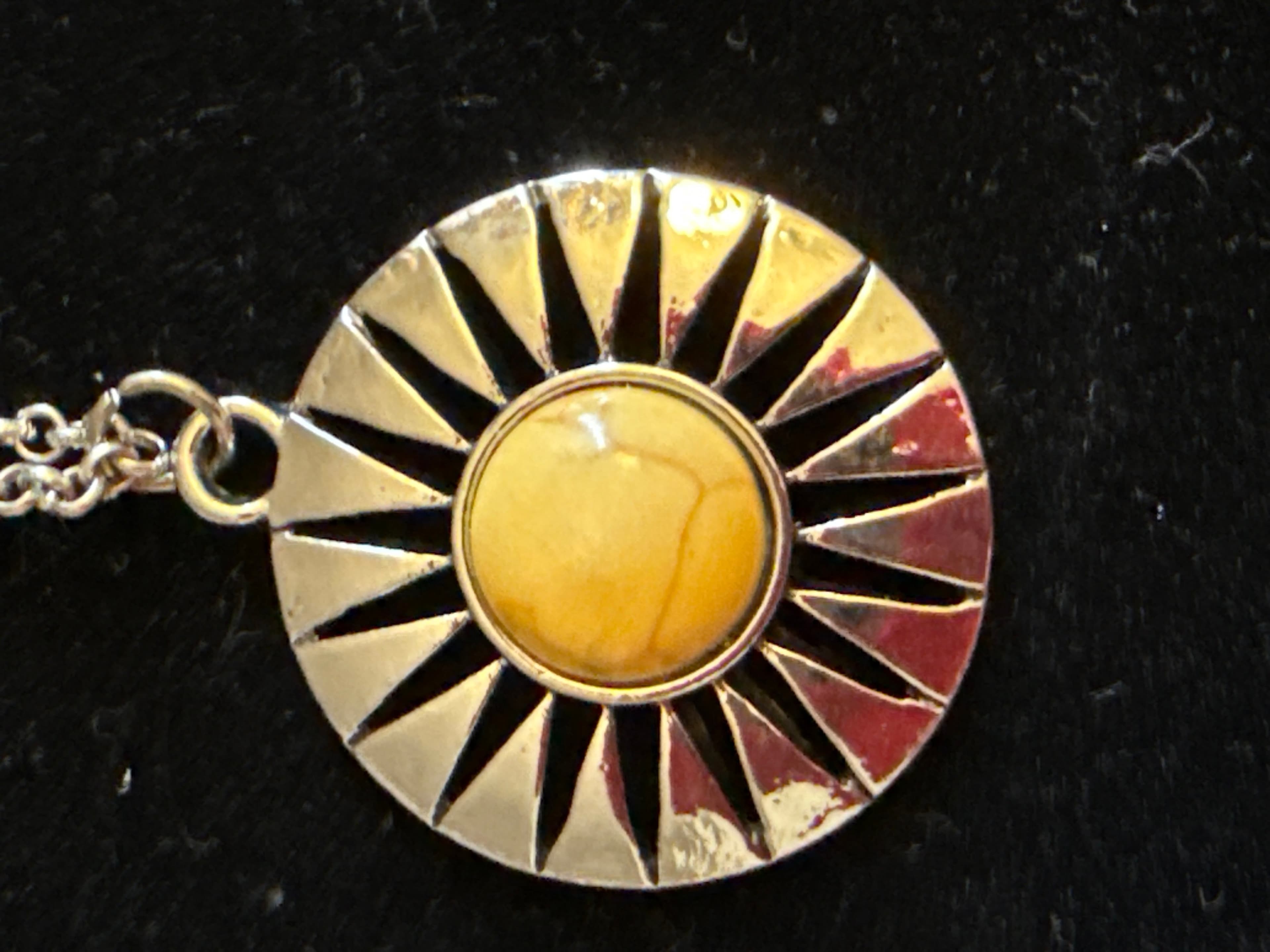 Paparazzi Silver and Yellow Necklace and Earring Set - Thumbnail 3