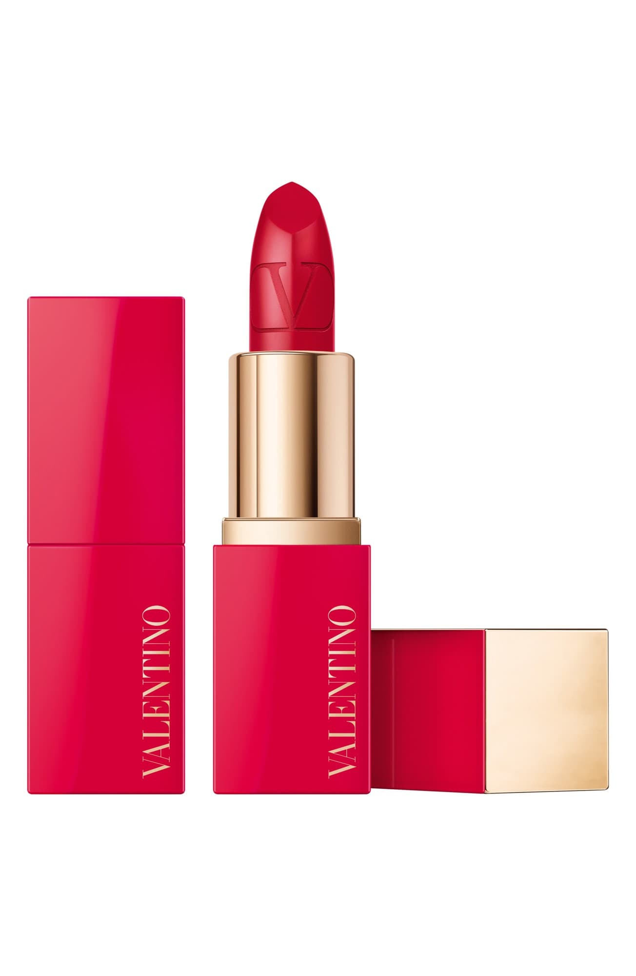Valentino Rosso Satin Finish Cream Lipstick 22R Refillable 3.5g - Image 1
