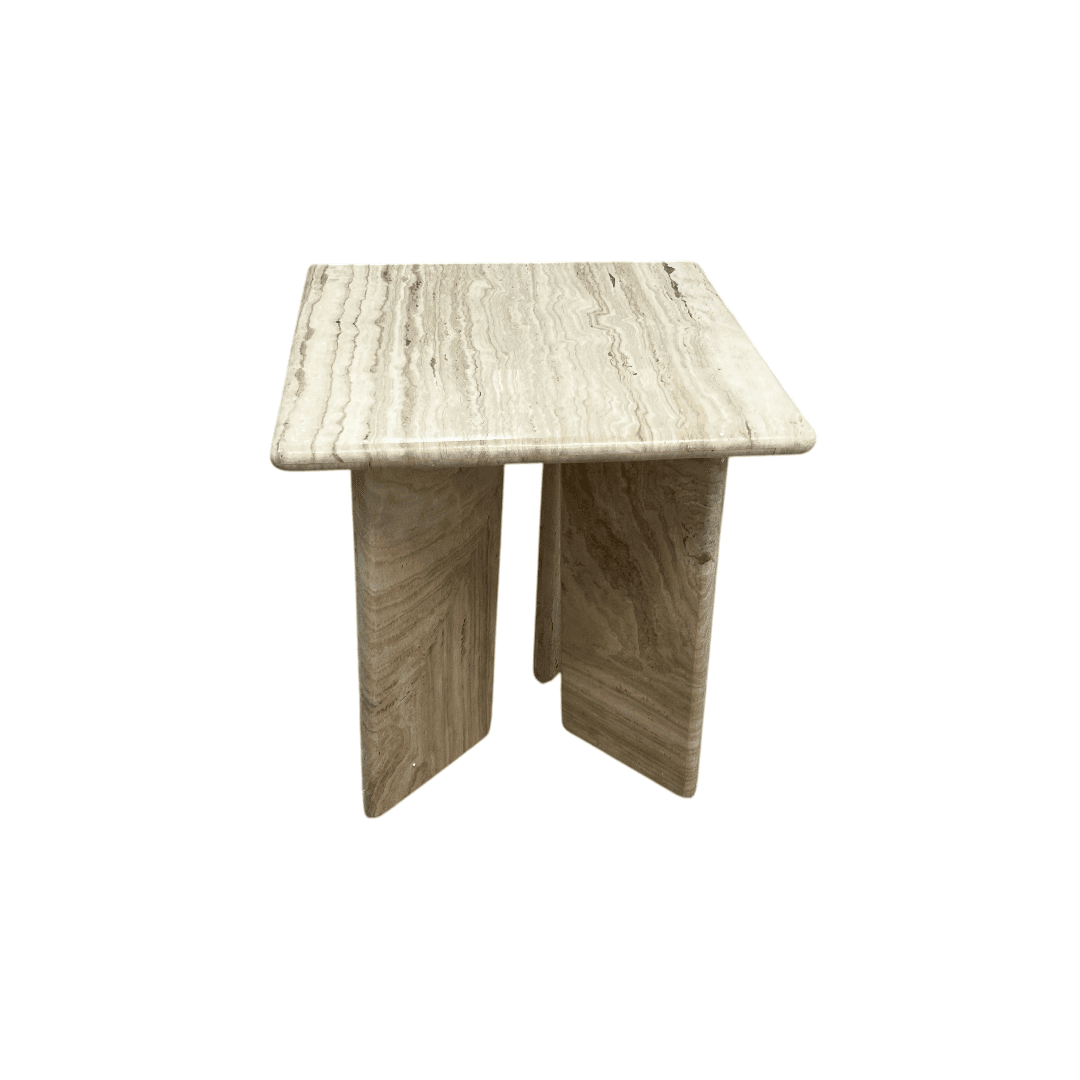 The Citizenry Amata Travertine Side Table - Thumbnail 4