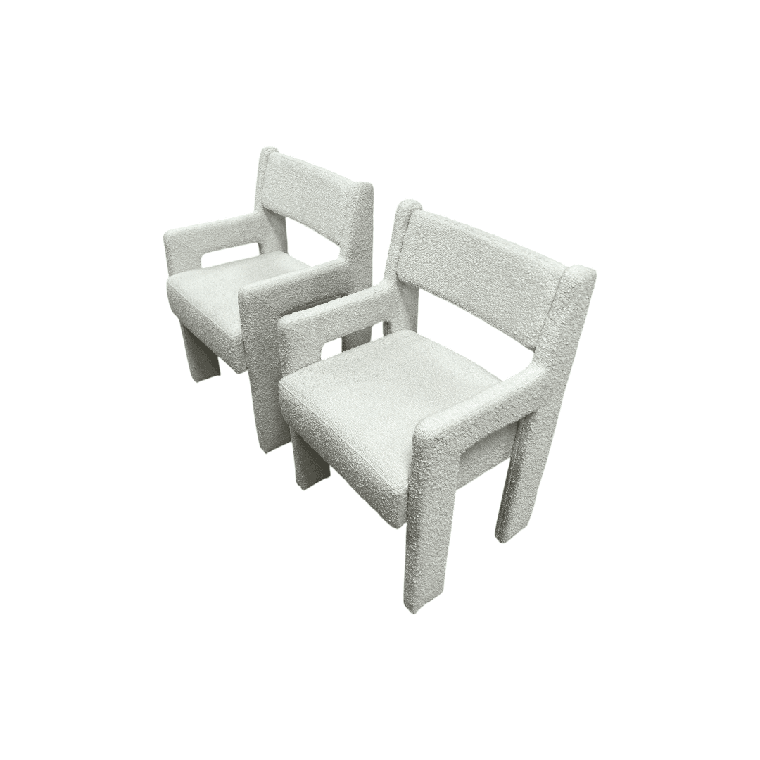 Sun At Six Morel Fabric Armchair Set of 2 - Thumbnail 4