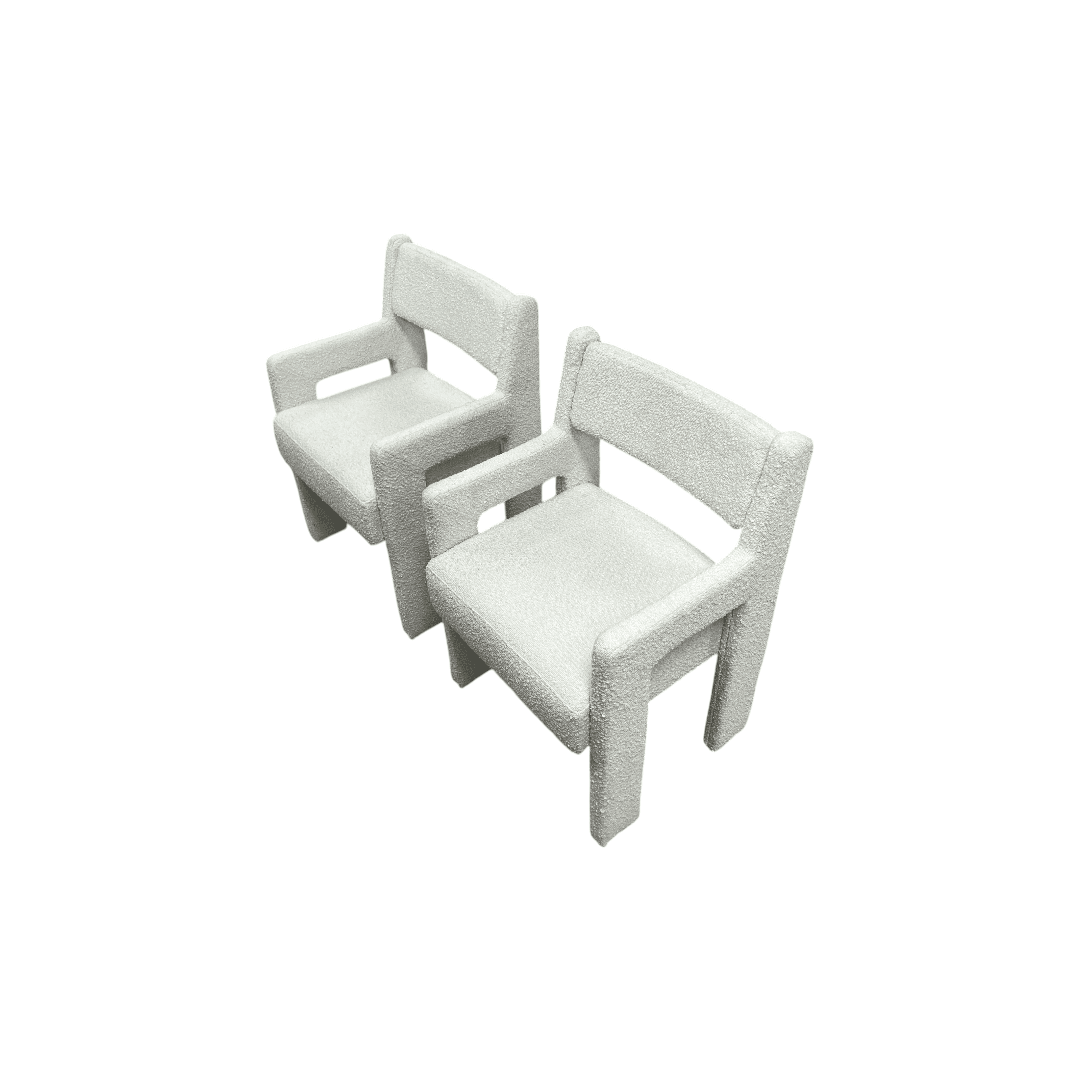 Sun At Six Morel Fabric Armchair Set of 2 - Thumbnail 5