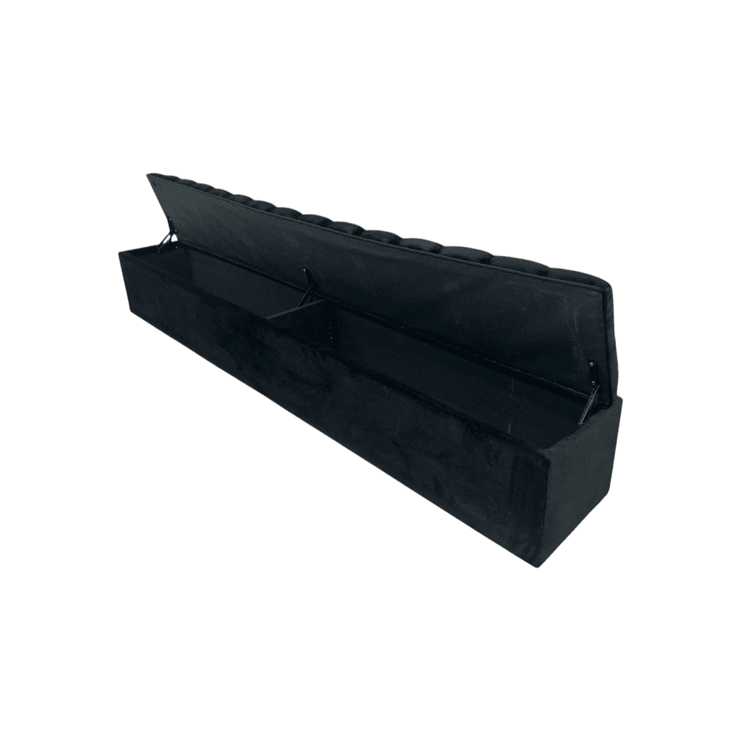 Everly Quinn Johnnay Upholstered Platform Storage Footboard - Thumbnail 18