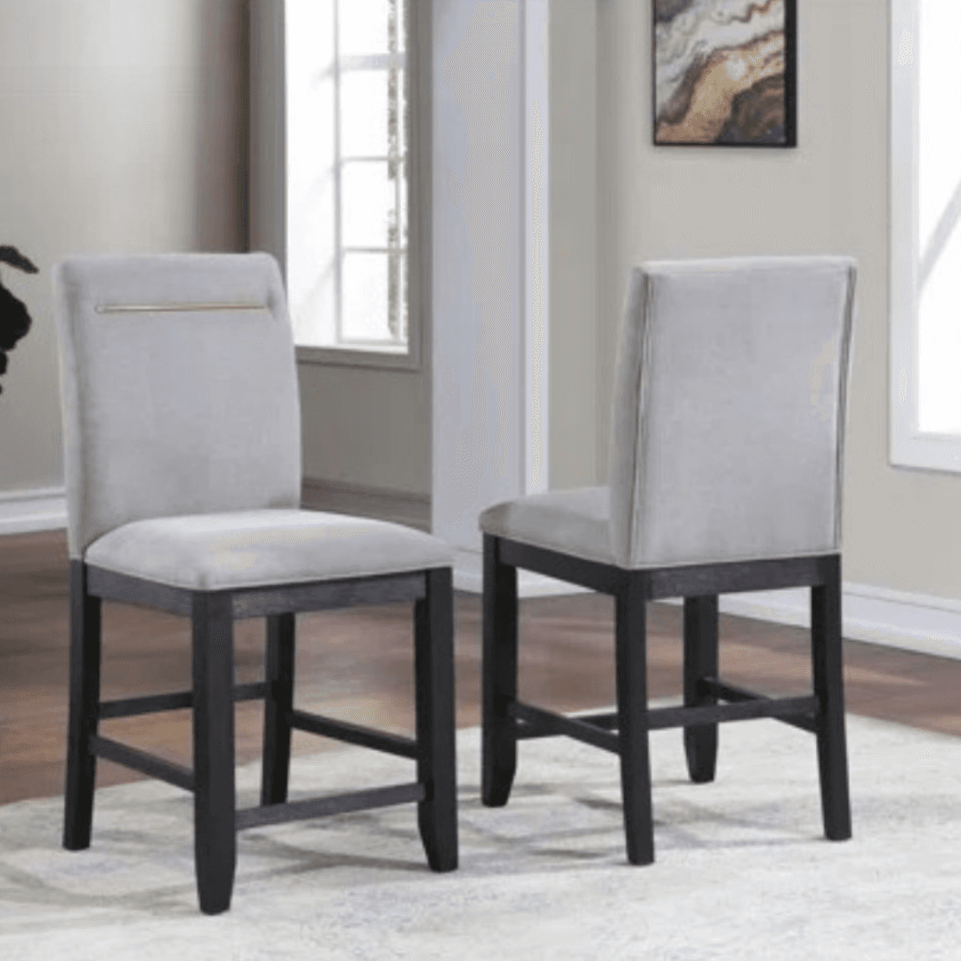 Three Posts Donny Counter Chair - Grey Set of 2 - Image 1