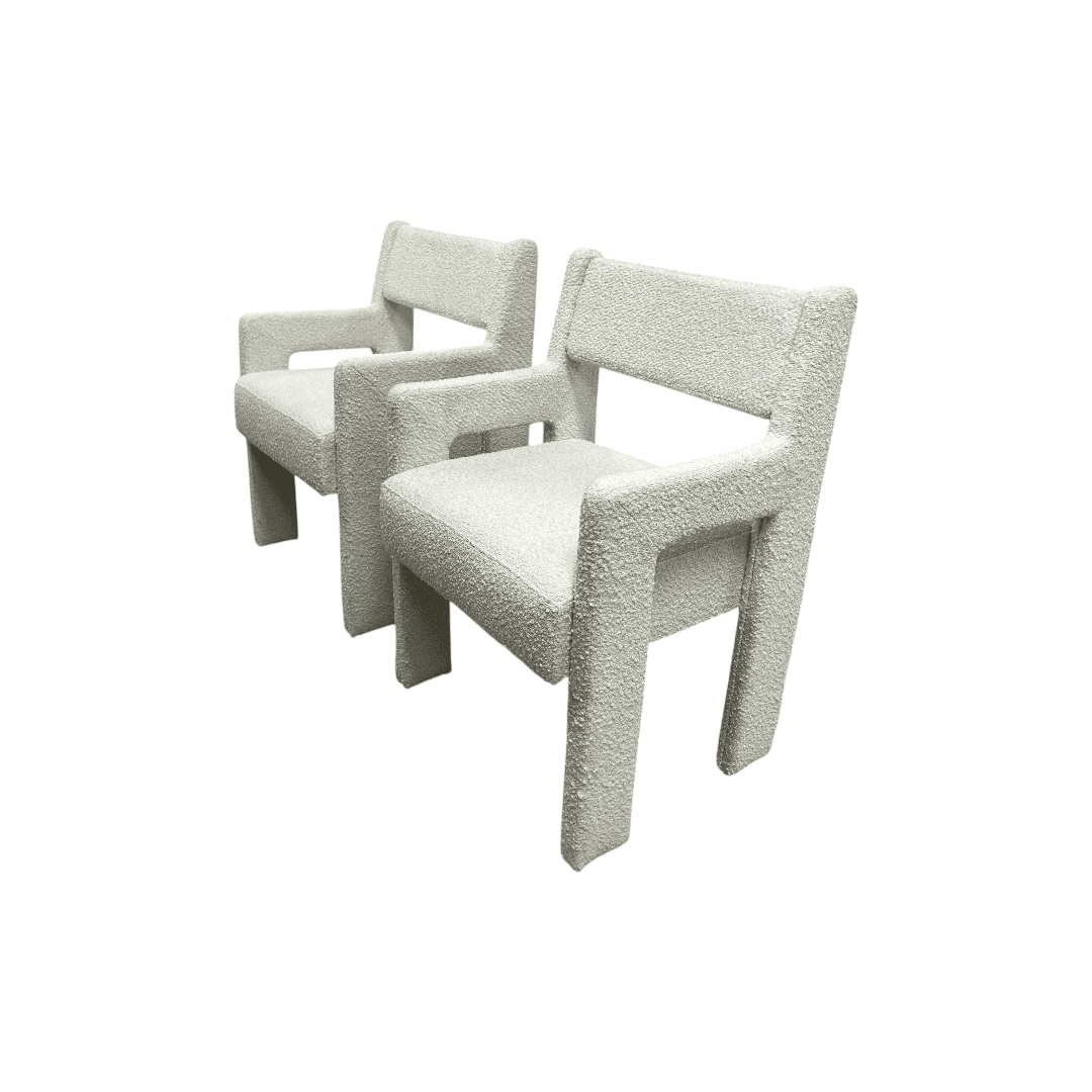 Sun At Six Morel Fabric Armchair Set of 2 - Thumbnail 6