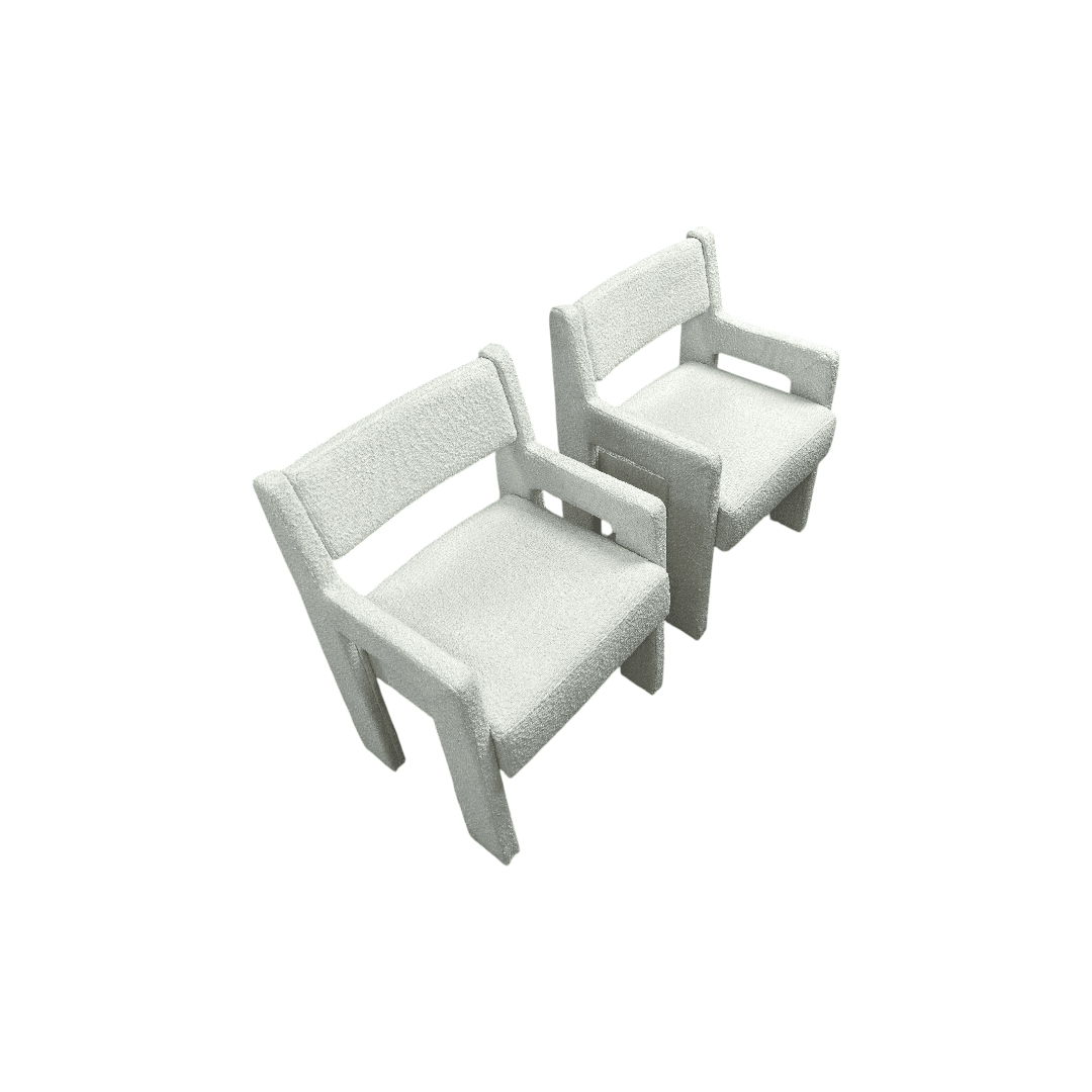 Sun At Six Morel Fabric Armchair Set of 2 - Thumbnail 8