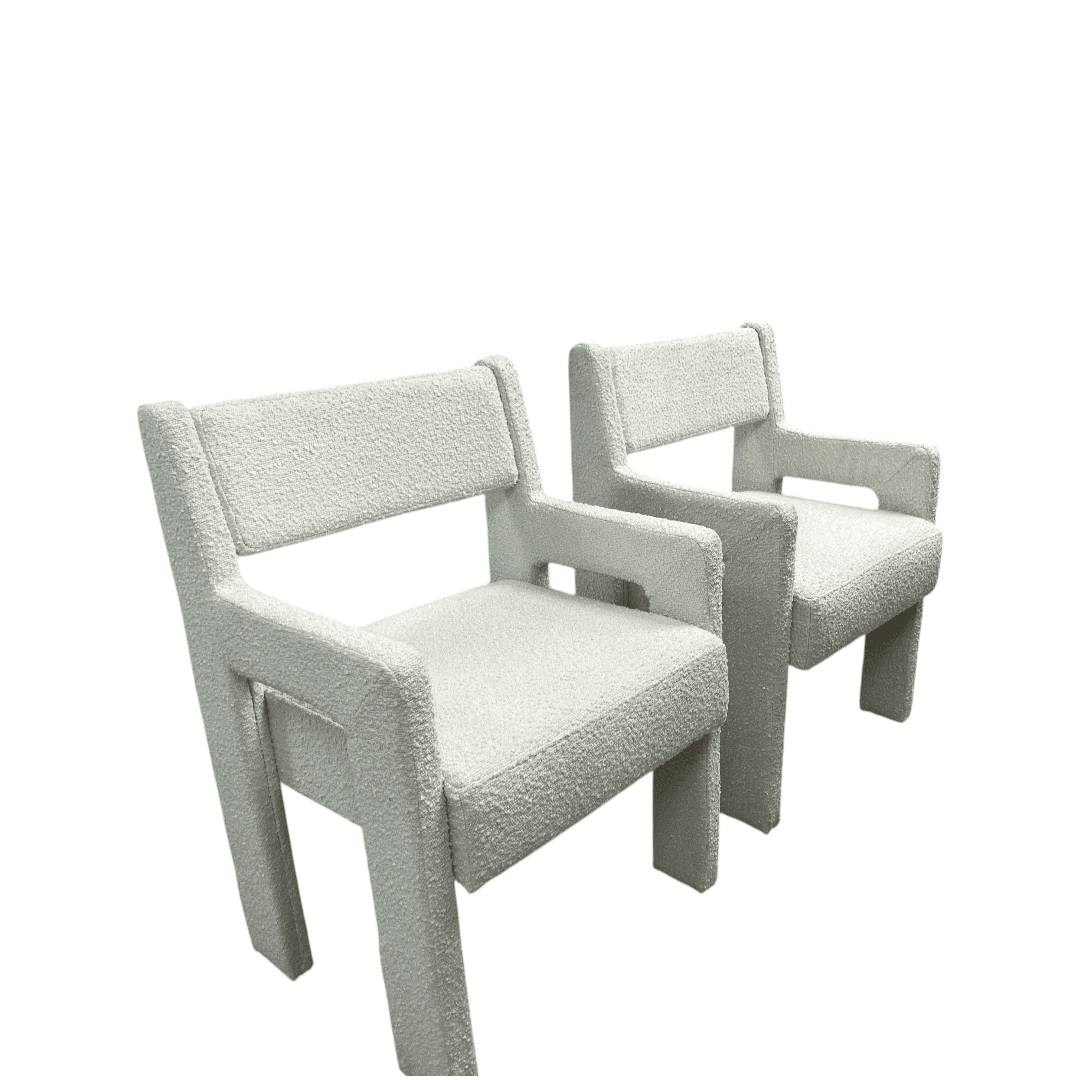 Sun At Six Morel Fabric Armchair Set of 2 - Thumbnail 9