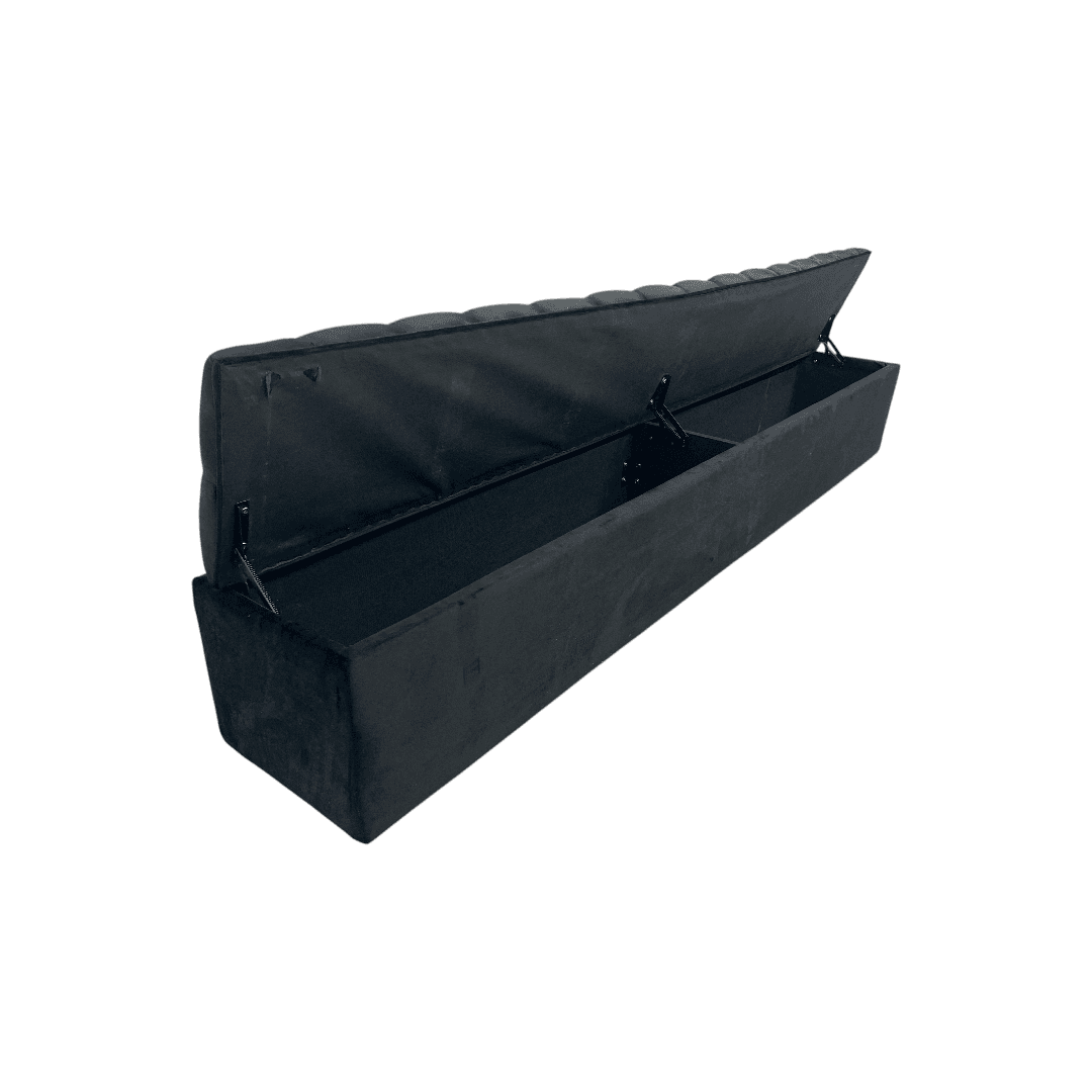 Everly Quinn Johnnay Upholstered Platform Storage Footboard - Thumbnail 21