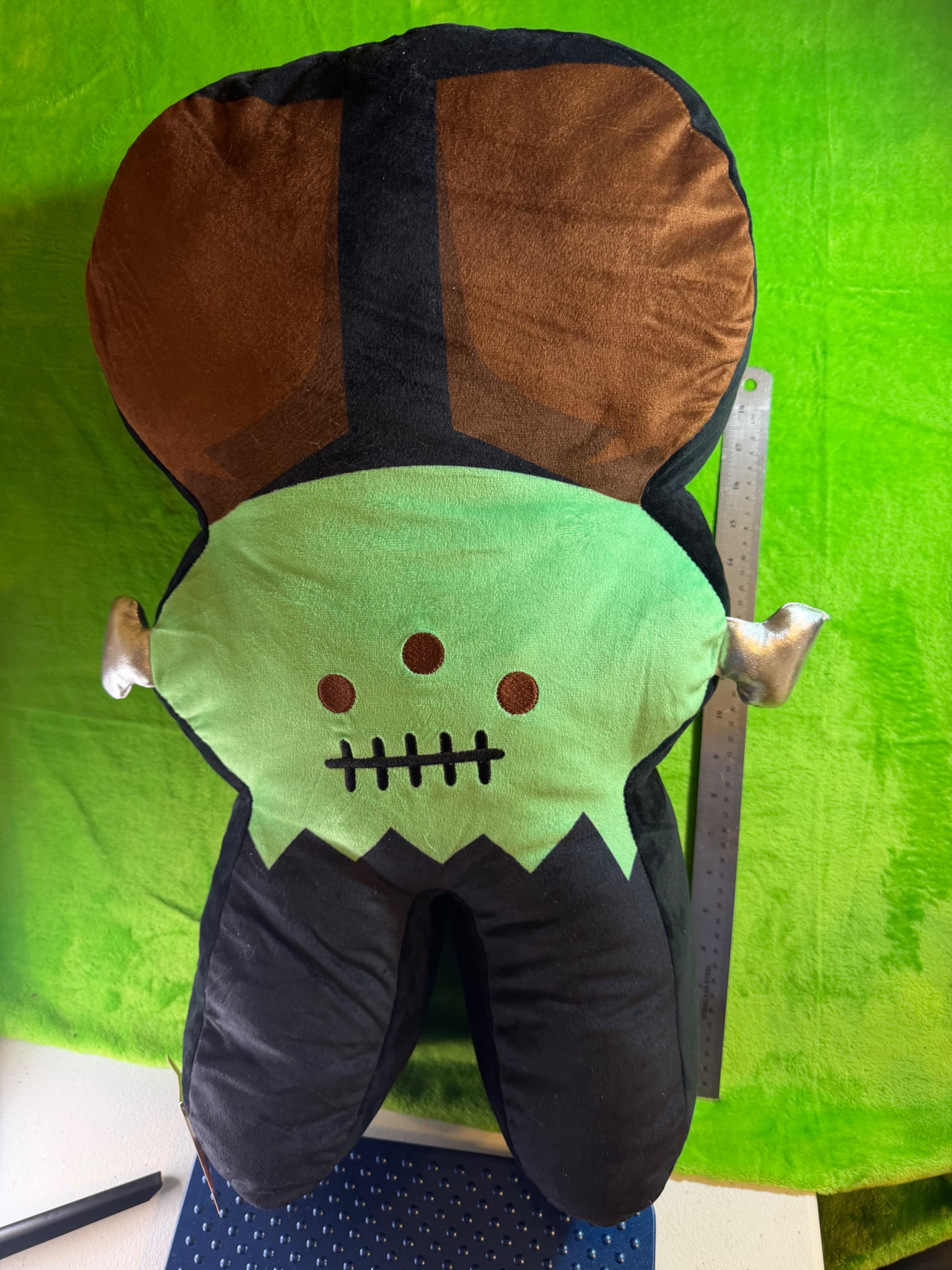 Peeps Plush Frankenstein Pillow 24 Inch Halloween Decor - Thumbnail 3