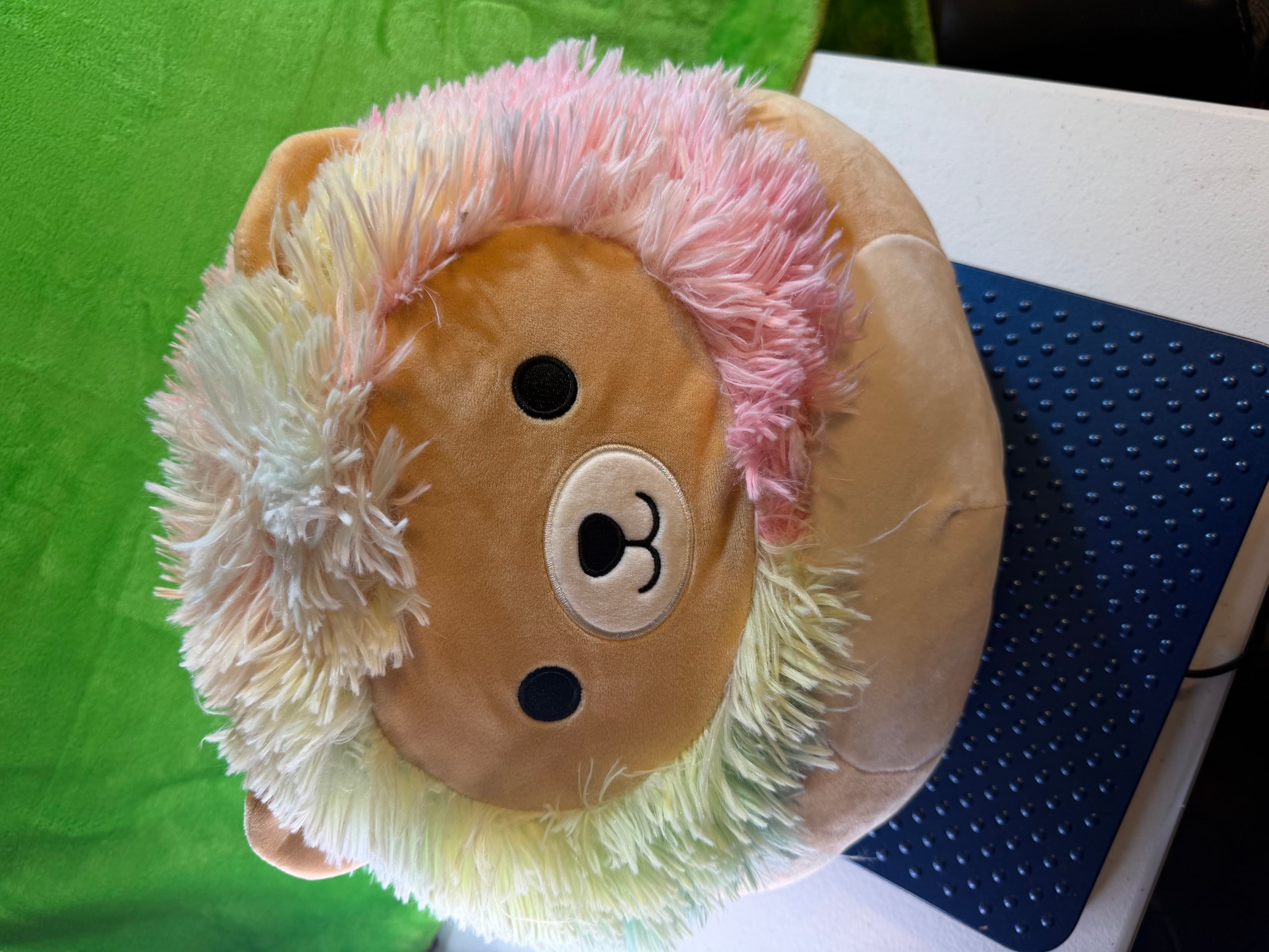 Squishmallows Leonard Rainbow Mane Lion 12" Pastel Plush Kellytoy Stuffed Toy - Image 1