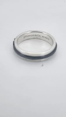Tiffany & Co. Gent's Silver Ring 925 Silver 6.41g Size:9.5 (GJE003713) - Thumbnail 5