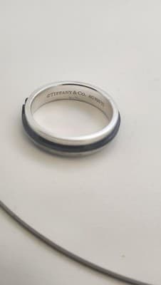 Tiffany & Co. Gent's Silver Ring 925 Silver 6.41g Size:9.5 (GJE003713) - Thumbnail 10