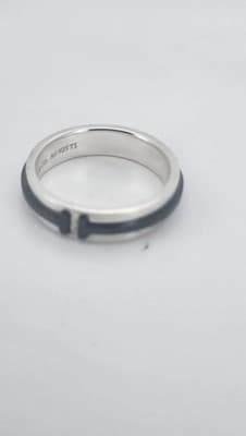 Tiffany & Co. Gent's Silver Ring 925 Silver 6.41g Size:9.5 (GJE003713) - Thumbnail 8