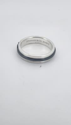 Tiffany & Co. Gent's Silver Ring 925 Silver 6.41g Size:9.5 (GJE003713) - Thumbnail 7