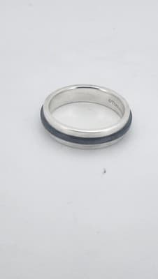 Tiffany & Co. Gent's Silver Ring 925 Silver 6.41g Size:9.5 (GJE003713) - Thumbnail 6
