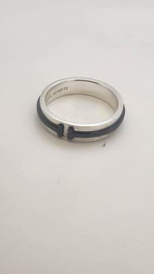 Tiffany & Co. Gent's Silver Ring 925 Silver 6.41g Size:9.5 (GJE003713) - Thumbnail 9