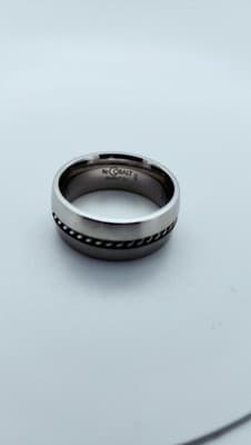Gent's Silver Ring 925 Silver 10g Size:9.5 (GJE003716) - Image 1