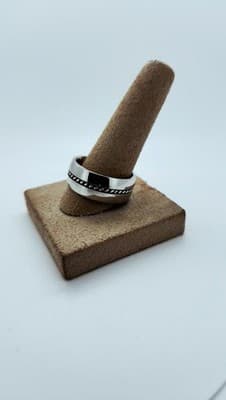 Gent's Silver Ring 925 Silver 10g Size:9.5 (GJE003716) - Thumbnail 4