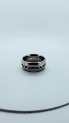 Gent's Silver Ring 925 Silver 10g Size:9.5 (GJE003716) - Thumbnail 6