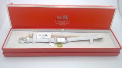 COACH Lady's Wristwatch 14501598 Silver Stainless (I-283) - Image 1