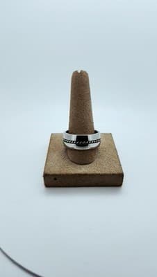 Gent's Silver Ring 925 Silver 10g Size:9.5 (GJE003716) - Thumbnail 2