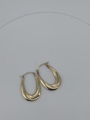 Gold Earrings 10K Yellow Gold 0.8g (GJE000835) - Thumbnail 8