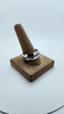 Gent's Silver Ring 925 Silver 10g Size:9.5 (GJE003716) - Thumbnail 3